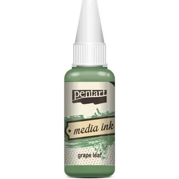 Speciální výtvarná barva Pentart Alkoholový inkoust MEDIA INK PENTART 20 ml HROZNOVÝ LIST
