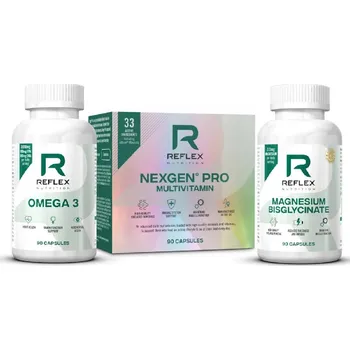 Reflex Nutrition Nexgen Pro 90 kapslí + Reflex Omega 3 90 kapslí + Reflex Magnesium 90 kapslí
