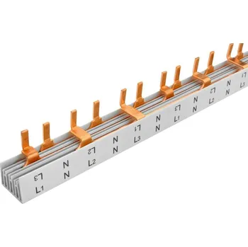 Jistič Prop. lišta S-L1+N-L2+N-L3+N-1000/16, kolík (jazýček), 4pól., 80A, rozteč 17,8mm