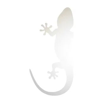 Samolepící dekorace Ještěrka 017 levá (82 - odrazková reflexní bílá) SAMOLEPKA NA AUTO, NÁLEPKA, FÓLIE, POLEP, TUNING, VLASTNÍ TEXT, TISK, AUTOSAMOLEPKY.cz, POLEPY, OBRÁZEK, LOGO, 3D STICKERS