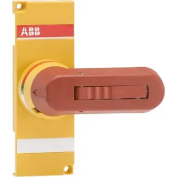 Jistič 1SCA022772R7910 OTVY250EK Rukojeť pro přímé ovládání, 65 mm, pro odpínač OT160…250, žluto-červená, ABB