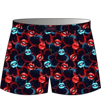 Boxerky Cornette 048 2022 valentýnské boxerky černé S