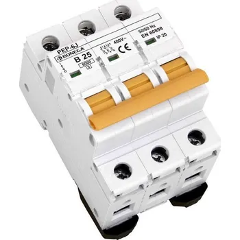 modulární přístroj a rozvaděč 02-3025B-PEP-6J Jistič PEP-6J (6 kA) 3P B 25A, Bonega