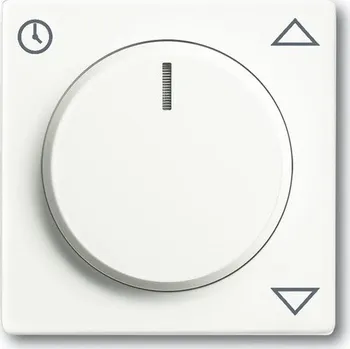 2CKA006430A0363 Kryt spínače žaluziového komfortního s otočným ovladačem, mechová bílá, ABB Future linear, Busch-axcent