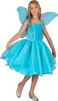 Karnevalový kostým MaDe Dětský kostým Víla modrý 130-140 cm
