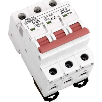 Jistič 02-3063B-PEP-6J Jistič PEP-6J (6 kA) 3P B 63A, Bonega