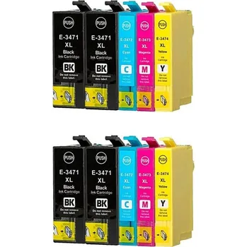 BIGPACK 2X EPSON 34XL T3476 CMYK + 2X 34XL BK ZDARMA