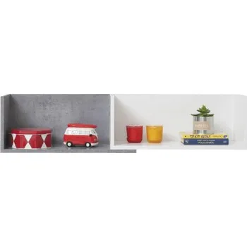 Dětsný nábytek Meblar Police Sigma SI14 Barva: bílý lux + beton