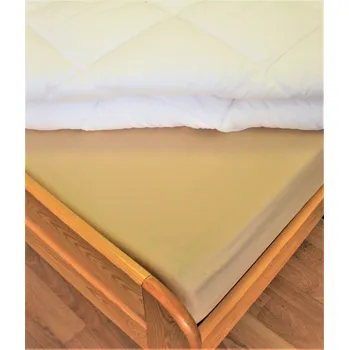 Prostěradlo Bavlněné prostěradlo 140x240 cm (béžové)