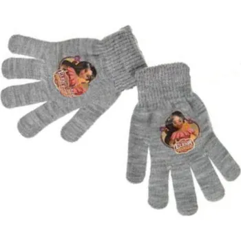 Rukavice Dívčí rukavice šedé Elena z Avaloru