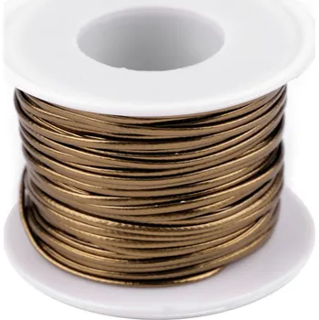 Šňůra z eko kůže šíře 1,5 mm, barva 11 zlatá tmavá