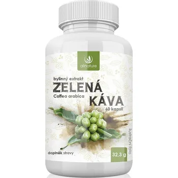 Allnature Zelená káva kapsle s revitalizačním účinkem 60 cps