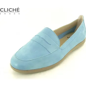 Dámské polobotky Nadměrné světle modré mokasíny Jana, vel 42, 44 44