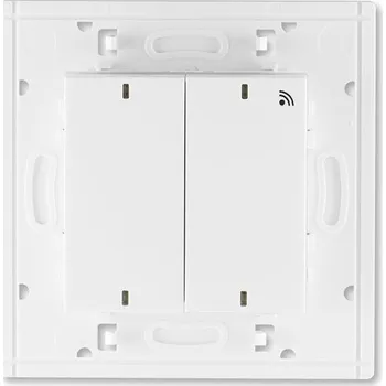 vypínač a zásuvka 3299H-A11908 01 Vysílač ABB RF 868 MHz dvojnásobný, nástěnný, bílá/ledová bílá, ABB