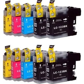 Počítačové příslušenství BIG PACK 2X BROTHER LC-123 CMYK + 2X LC-123 BK ZDARMA