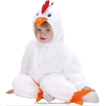 WIDMANN Dětský kostým Kuřátko vel. 80 (6-12 měsíců) barva Bílá