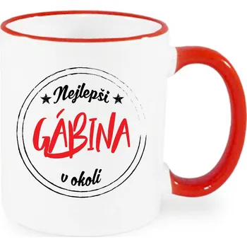 Hrnek - Nejlepší Gábina v okolí Barva: Červená