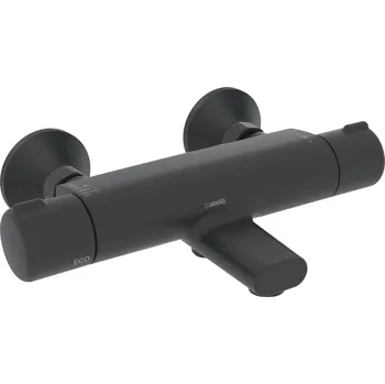 Vodovodní baterie Hansamicra - nástěnná termostatická vanová baterie, černá 5816217133