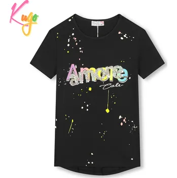 Dívčí tričko - KUGO HC0682, černá Barva: Černá, Velikost: 158