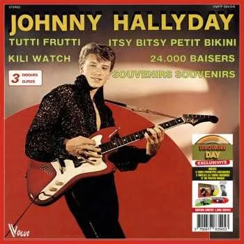 Zahraniční hudba 3LP Johnny Hallyday: Coffret Vogue - Made In Belgium (marble Green/yellow/red Vinyl + Poster) 2024