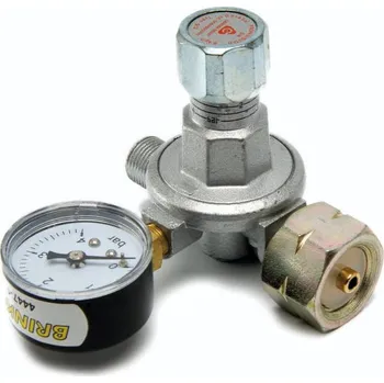 Příslušenství ke kompresoru 4447-1 Regulátor tlaku s tlakoměrem 0,5 - 4 bar, 3/8“, Brinko