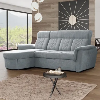 Sedací souprava Sedací souprava BOSTON | levá | EXTRA VYSOKÝ sedák a záda | šedá S POVRCHOVOU ÚPRAVOU