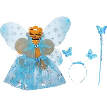 Karnevalový doplněk Wiky Karnevalový set víla modrá