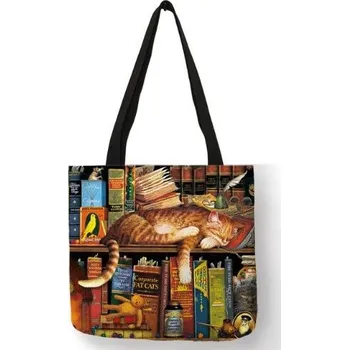 Nákupní taška DÁMSKÁ NÁKUPNÍ TAŠKA LE(R)ÍCÍ KOČIČKA + extra výběr z 4000 produktů