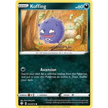 Karetní hra Koffing 041/072 - Shining Fates Typ karty: Non-Holo