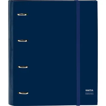Set školních potřeb Kroužkový pořadač Safta Marino Námořnická modrá (27 x 32 x 3.5 cm) (Náplň 100 listů)
