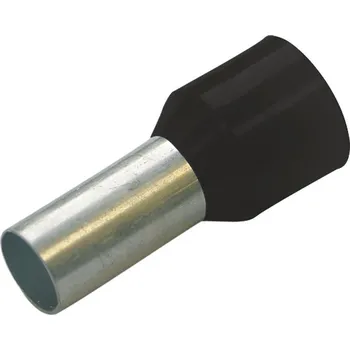 elektrický kabel 270809 Dutinka izolovaná DIN 1,5 mm2, 10 mm, černá, Haupa