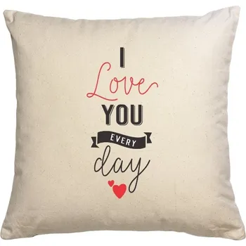 Pánská móda Polštář bavlněný s potiskem Láska