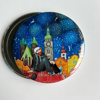 Dekorativní magnet Kominík pro štěstí - velký magnet 75 mm