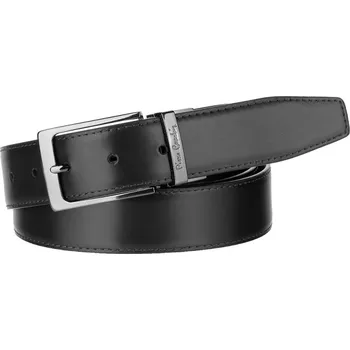 Opasek Oboustranný hnědo černý kožený pásek Pierre Cardin (GP153)