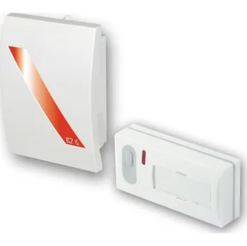 Domovní zvonek BZ6 (0451) Zvonek bezdrátový bateriový, dosah 120 m (2x1,5V), Elektrobock