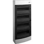 101503 Rozvodnice plastová PNS 48T, průhledné dveře, montáž na omítku, IP40, 4 řady, 4x12M, Noark