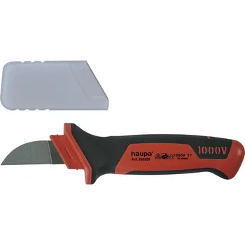 Pracovní nůž 200000 Nůž na kabely VDE rovné ostří 50 mm, Haupa