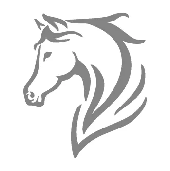 Samolepící dekorace SAMOLEPKA Kůň 095 levá (17 - šedá) NA AUTO, NÁLEPKA, FÓLIE, POLEP, TUNING, VLASTNÍ TEXT, TISK, AUTOSAMOLEPKY.cz, POLEPY, OBRÁZEK, LOGO, SAMOLEPKY