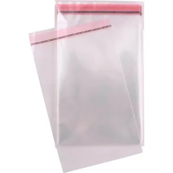 Obalový materiál PP sáčky s lepicí klopou, 12*17 cm, balení 100 ks