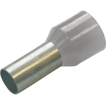 elektrický kabel 270816 Dutinka izolovaná DIN 4 mm2, 18 mm, šedá, Haupa