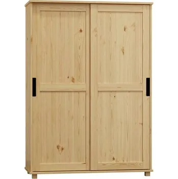 Nábytek ImportWorld Šatní skříň z masivu NR11 Style s120 věšák/police (Barva dřeva: Olše)