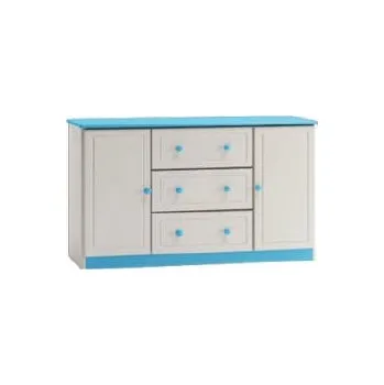 Ložnice ImportWorld Komoda 01 Line 115x78x47cm (Barva dřeva: Bílá)