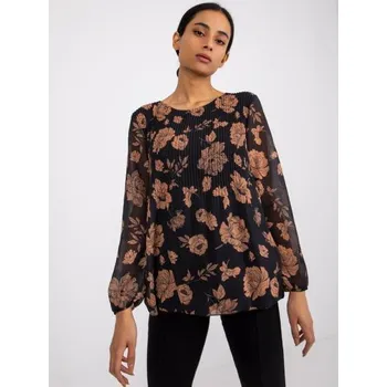 Dámská halenka Dámská halenka LIANA černo-hnědá