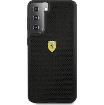 Pouzdro na mobilní telefon Ferrari - Samsung Galaxy S21 - Silikonový kryt Ferrari (FESPEHCS21SBK) černý