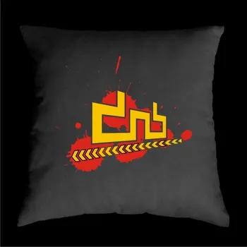 Dekorativní polštářek TEKNOSHOP 3D DNB polštářek s potiskem černý