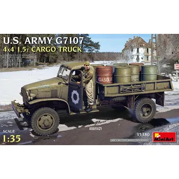 Plastikový model 1/35 US Army G7107 4x4 1,5t Cargo Truck (4x camo)