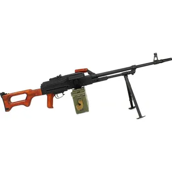 Airsoftová zbraň A&K Airsoftový kulomet PKM, celokov, dřevěné pažbení