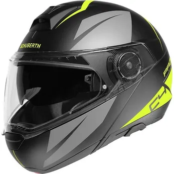Helma na motorku Recenze SCHUBERTH C4 Pro Merak černá/žlutá