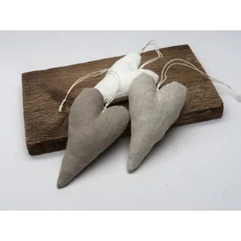 Srdíčko - lněné, Varianta přírodní tmavé