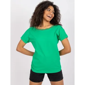 Dámská halenka s výstřihem na zádech Salma RUE PARIS tmavě zelená